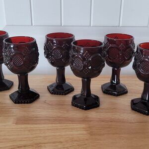 Avon Cape Cod Collection Ruby Red Glass